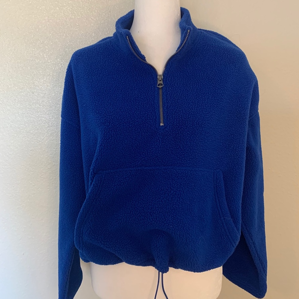American Eagle Sherpa half zipped pull over